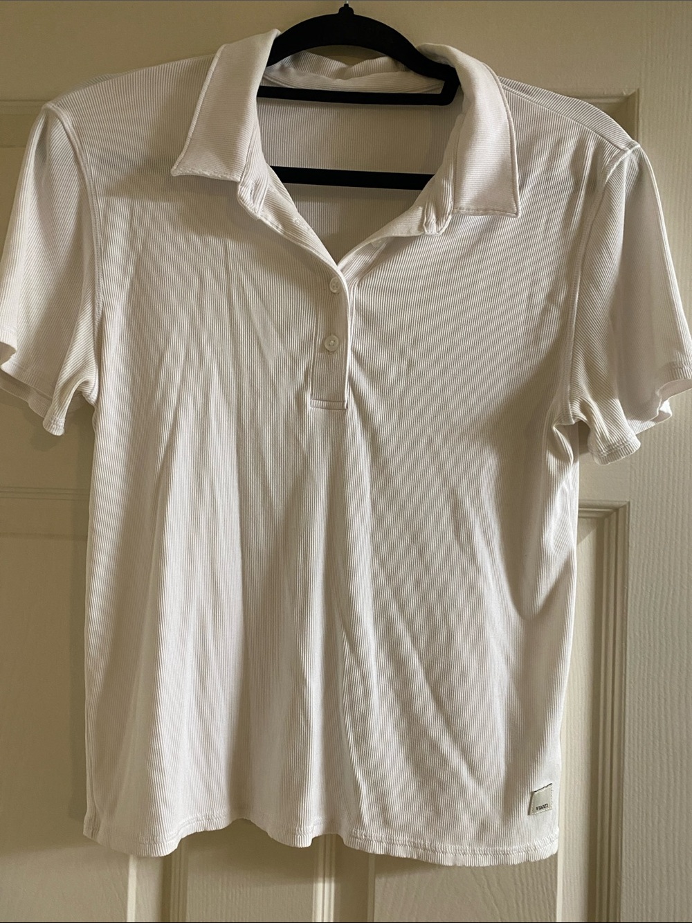 Vuori White Short-Sleeve Polo Top